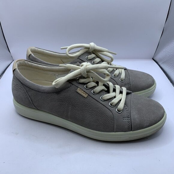 ECCO Shoes - Ecco Soft 7 Warm Grey Casual Sneakers Women’s Size EU 38 US 7 Shoes D18